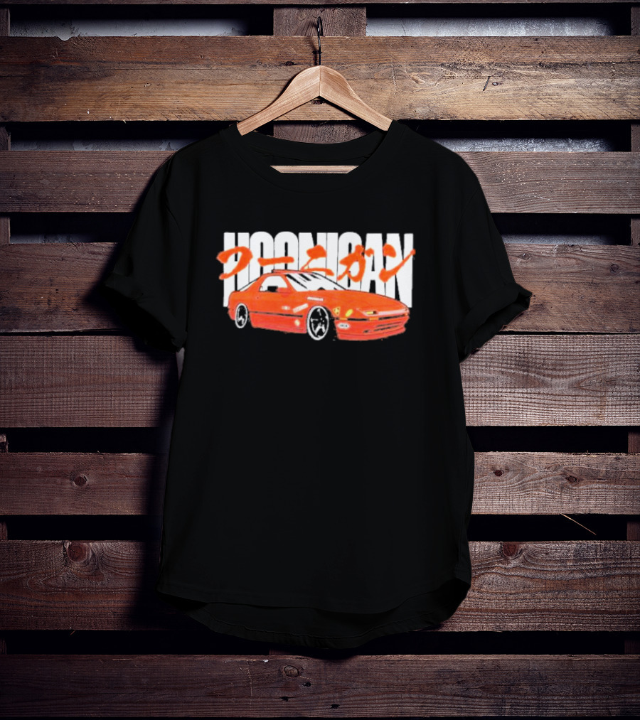 Hoonigan FC Rotary Japanese Kanji Red Sports Car T-Shirt