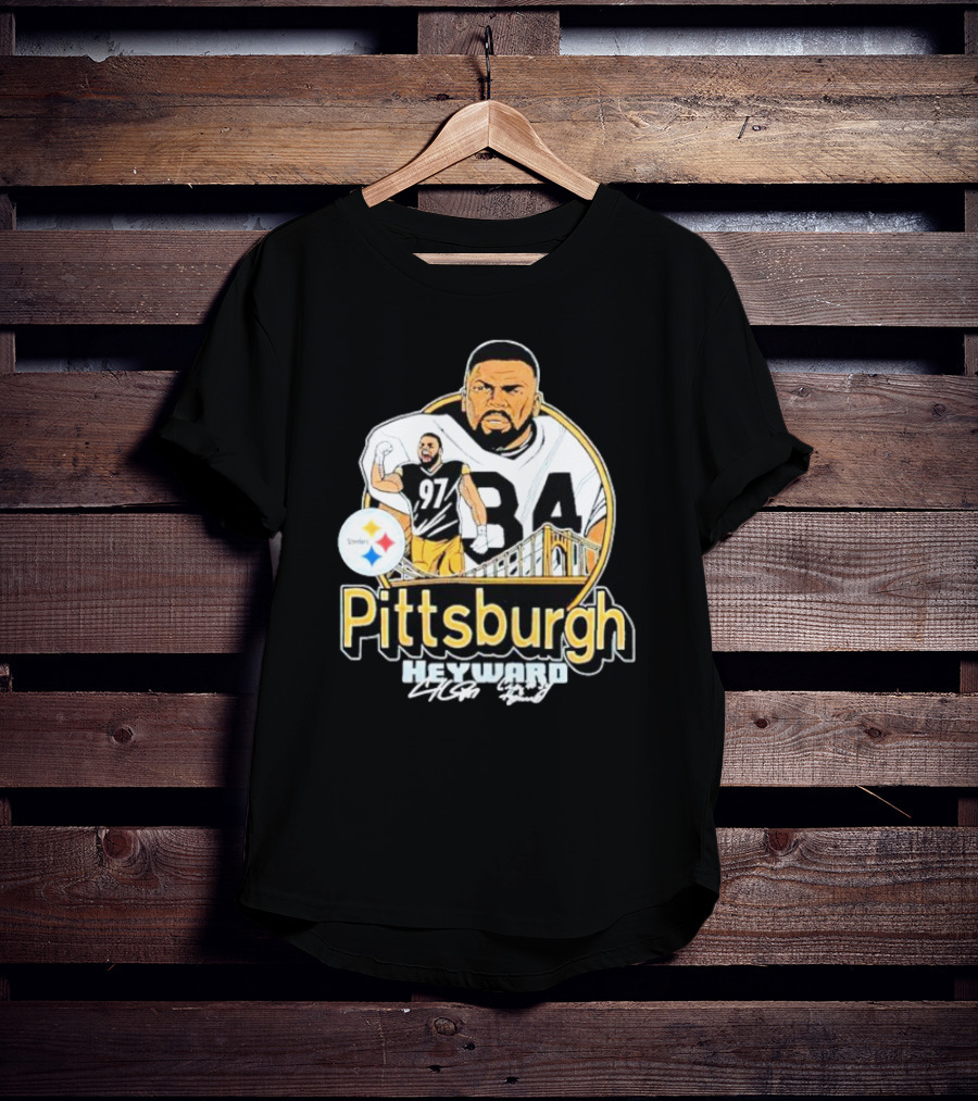 Pittsburgh Steelers Heyward 97 Ironhead Signature Bridge T-Shirt