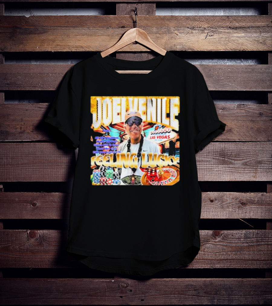 JOELVENILE FEELING LUCKY LAS VEGAS CASINO ROULETTE T-Shirt