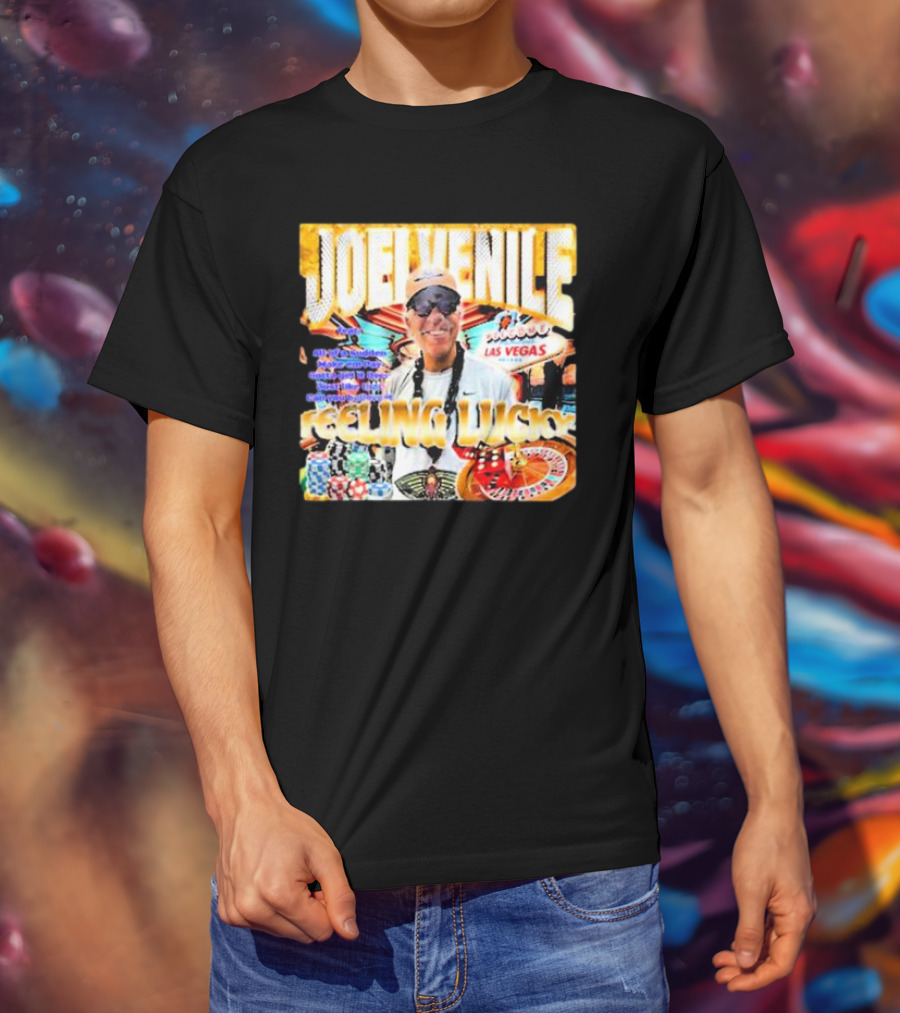 JOELVENILE FEELING LUCKY LAS VEGAS CASINO ROULETTE T-Shirt