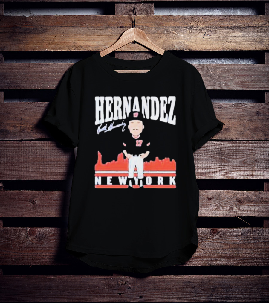 Hernandez Keith Hernandez Toon Signature New York T-Shirt