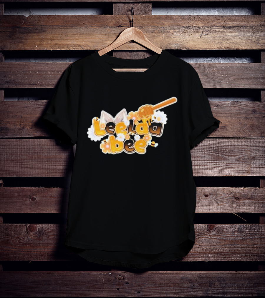 Leelaabee Honey Drizzle With Ears And Flowers T-Shirt