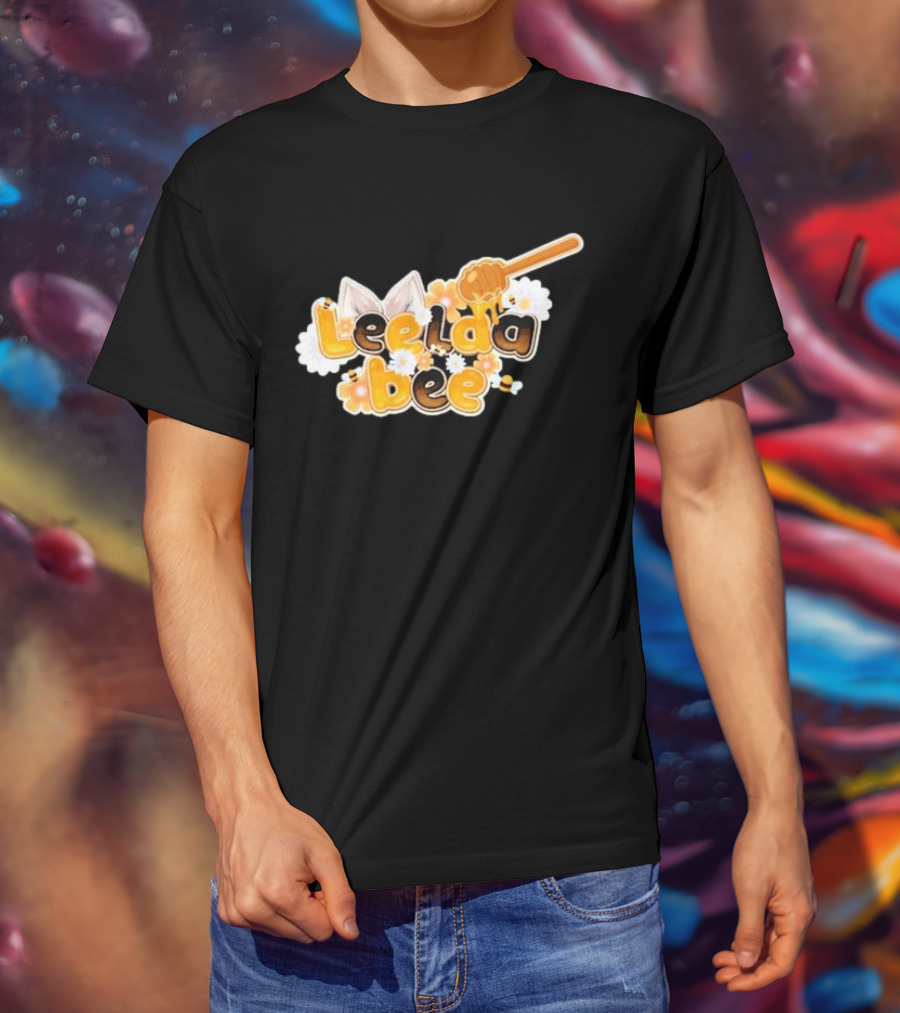 Leelaabee Honey Drizzle With Ears And Flowers T-Shirt