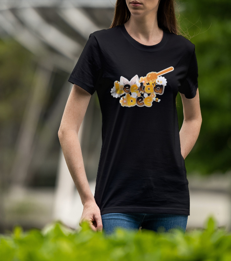 Leelaabee Honey Drizzle With Ears And Flowers T-Shirt