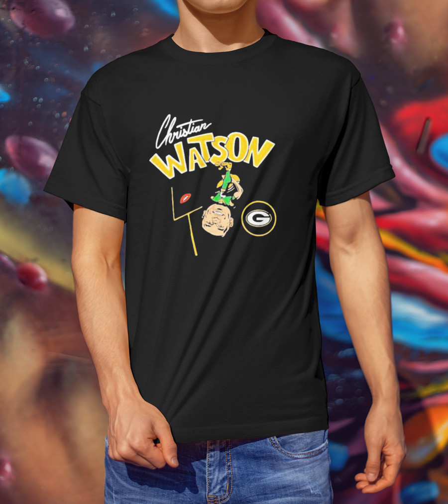 Christian Watson Green Bay Packers Football Comic T-Shirt