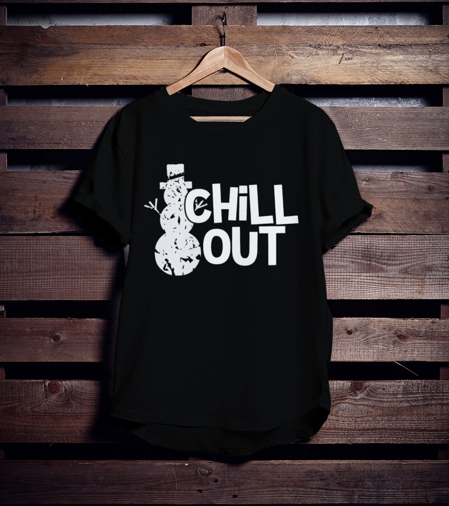 Chill Out Snowman Christmas T-Shirt