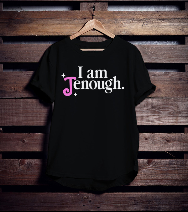 Barbie I Am Jenough Shirt Sparkling Text T-Shirt