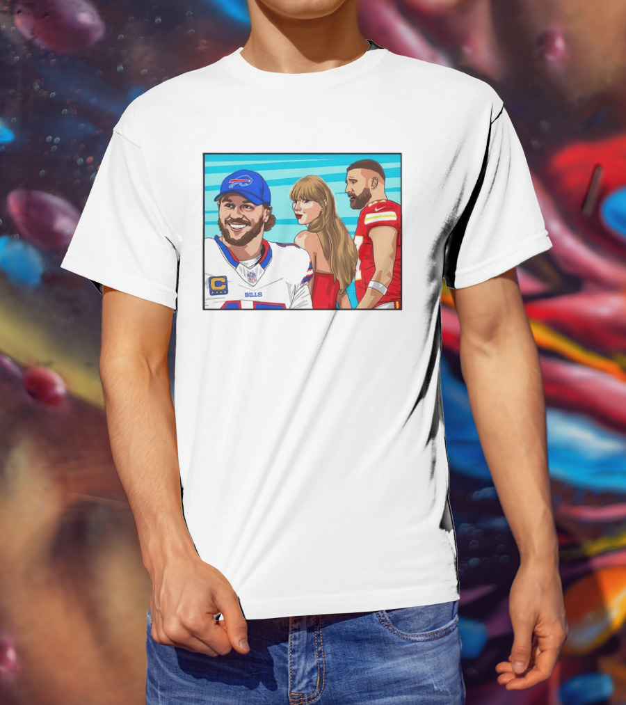 Buffalo Bills Vs. Kansas City Chiefs Distracted Girlfriend Meme T-Shirt