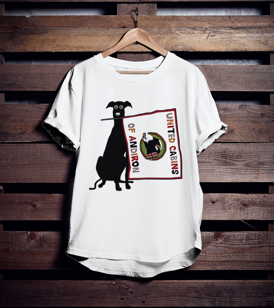 United Cabins Of Andiron Dog Flag T-Shirt