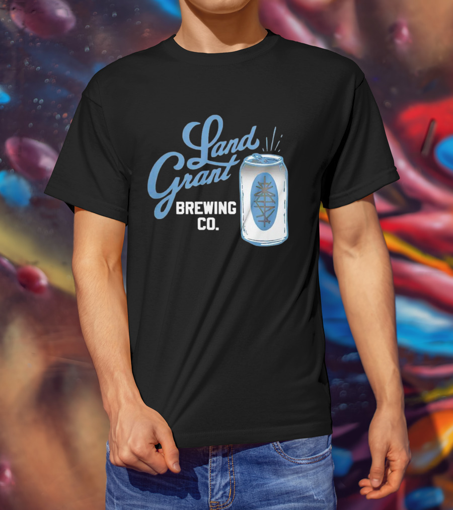 Land Grant Brewing Co Vintage Can T-Shirt
