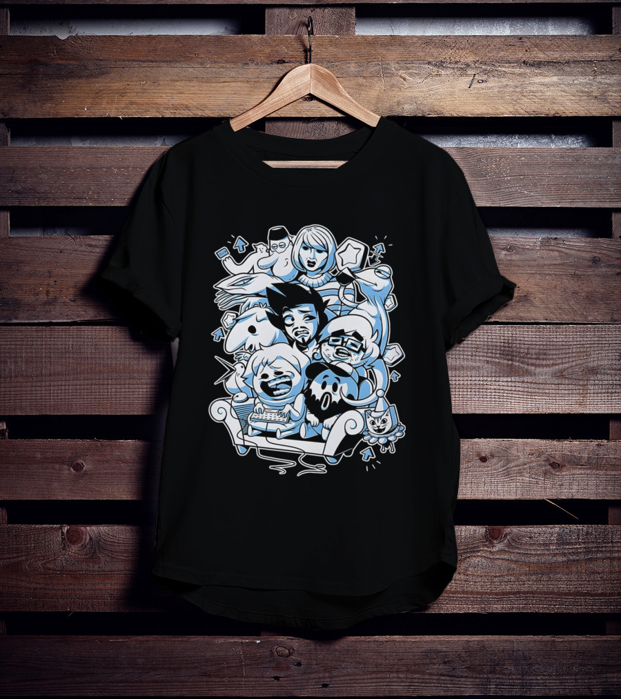 Websplorer Boys Characters Iconic Cartoon Group Adventure T-Shirt