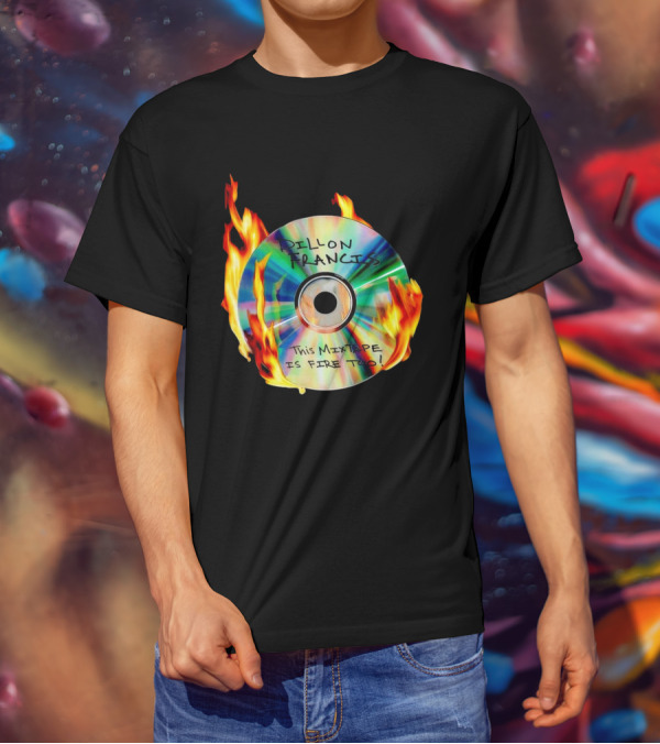 Dillon Francis This Mixtape Is Fire Too CD Flames T-Shirt