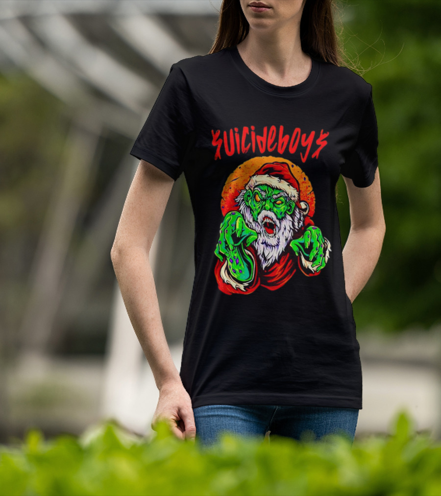 Suicideboys Zombie Santa Christmas Horror T-Shirt