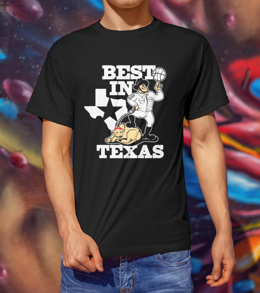 BEST IN TEXAS BASKETBALL STAR COWBOY AND PANTHER T-Shirt