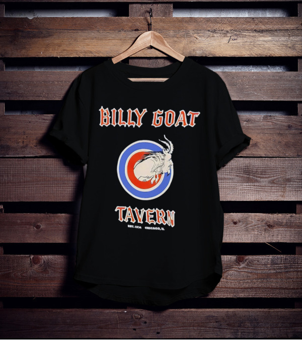 Billy Goat Tavern Chicago Est. 1934 Goat Circle Emblem T-Shirt