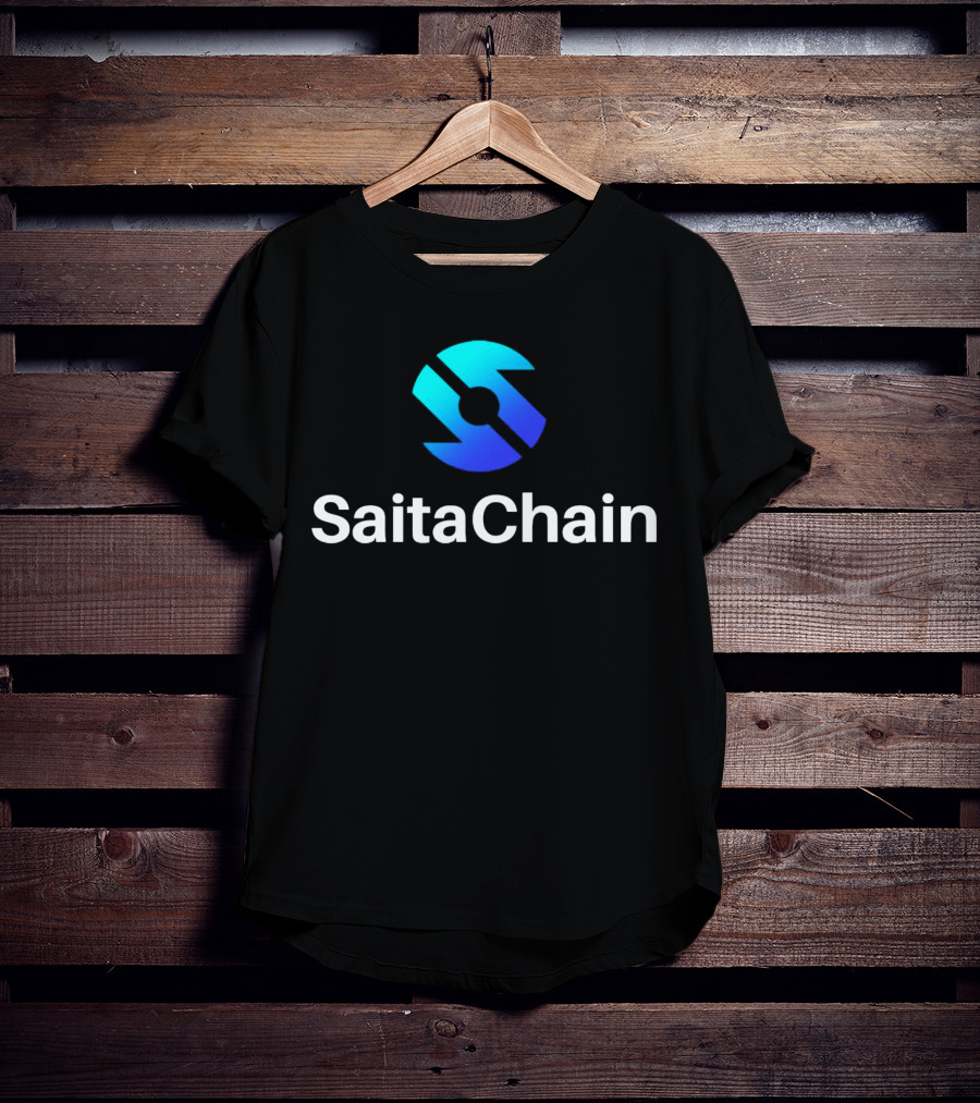 SaitaChain Logo Blue Gradient T-Shirt