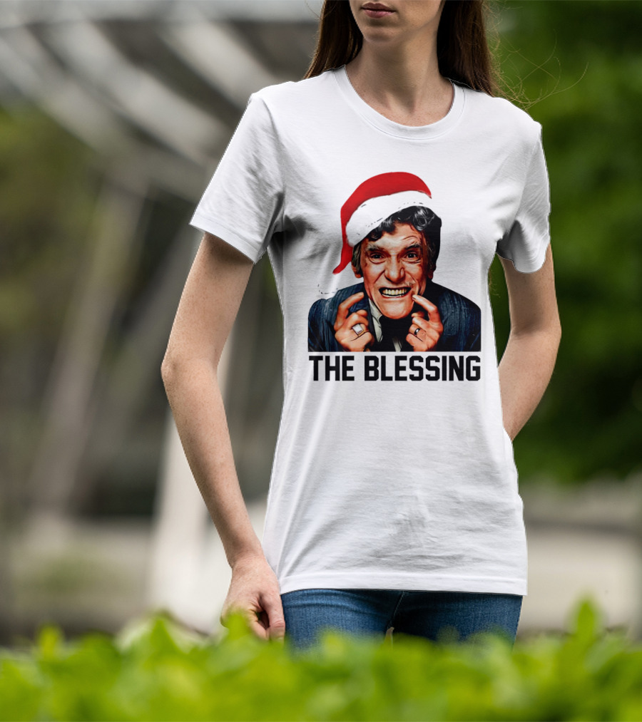 The Blessing Uncle Lewis Christmas Vacation Santa Hat T-Shirt