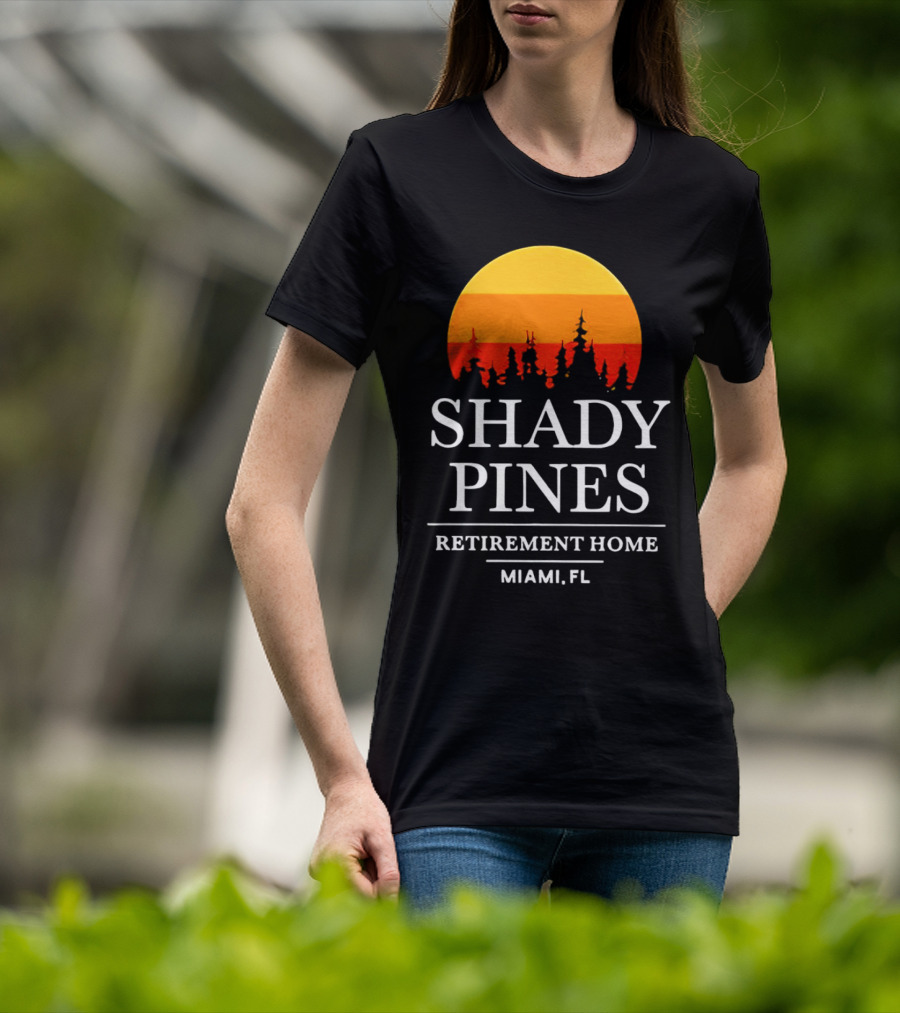 Shady Pines Retirement Home Miami FL Sunset T-Shirt