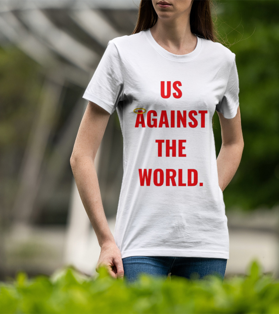 Us Against The World Angel Halo T-Shirt