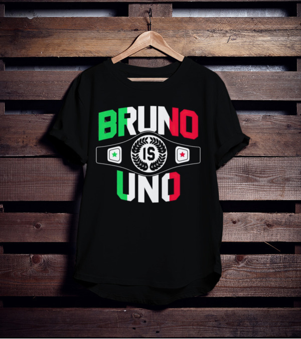 Bruno Is Uno Champion Belt Italian Colors T-Shirt