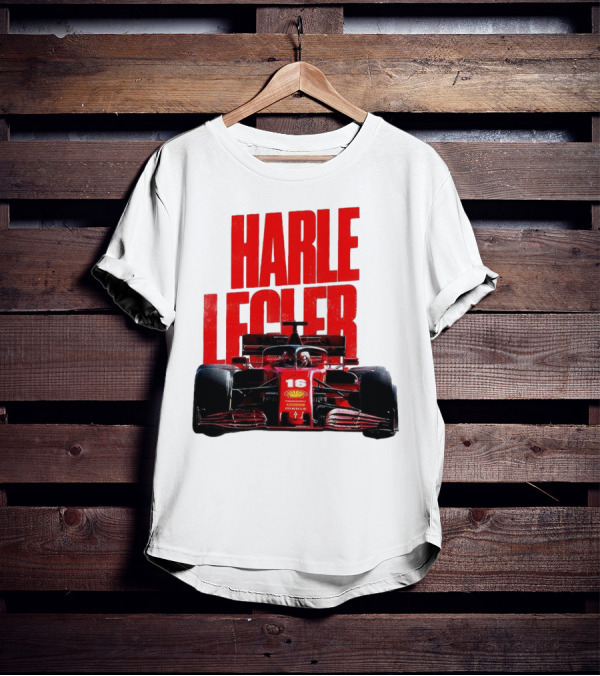 Groovy Ferrari Charles Leclerc Formula 1 Car 16 Racing Legend T-Shirt