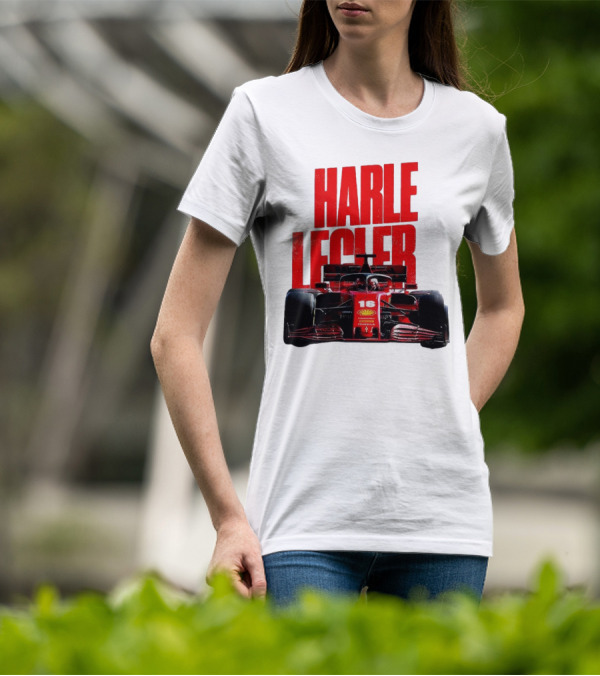 Groovy Ferrari Charles Leclerc Formula 1 Car 16 Racing Legend T-Shirt