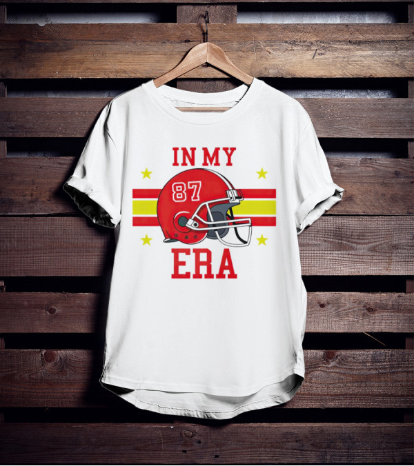 In My 87 Era Kansas City Chiefs Football Lovers Helmet Stars T-Shirt