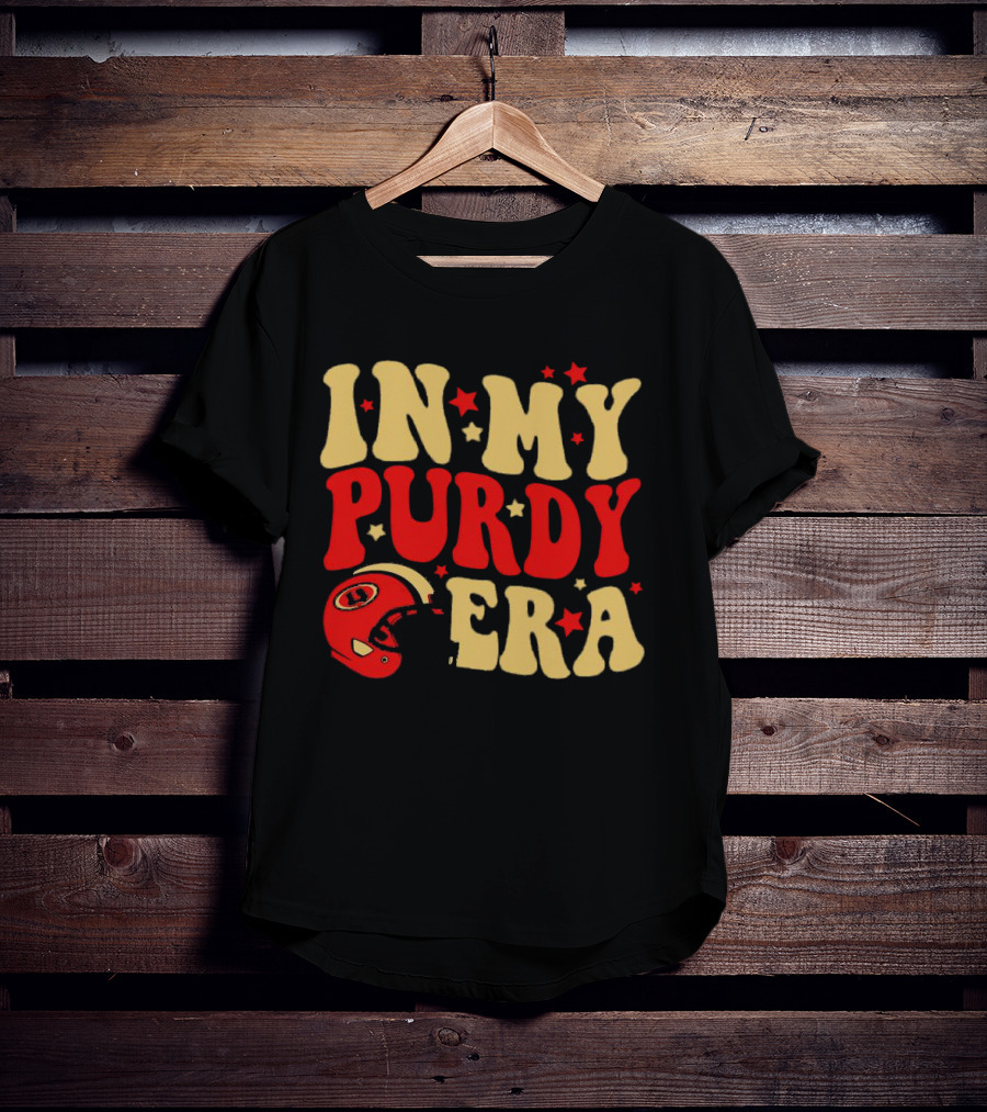 San Francisco 49ers In My Purdy Era Football Helmet Stars T-Shirt