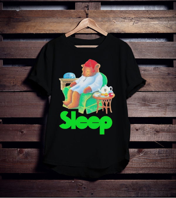 Sleep Tea Bear Radio Chair Cozy Time T-Shirt