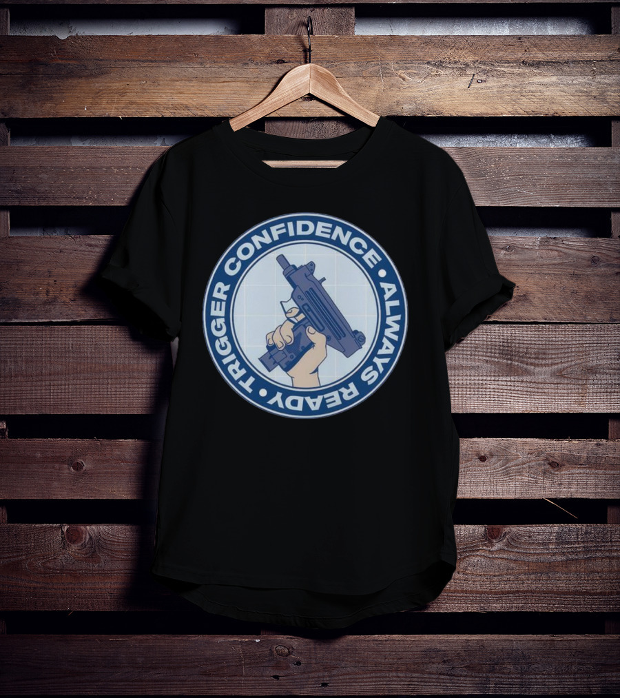 Fudd Busters Trigger Confidence Always Ready Handgun Emblem T-Shirt
