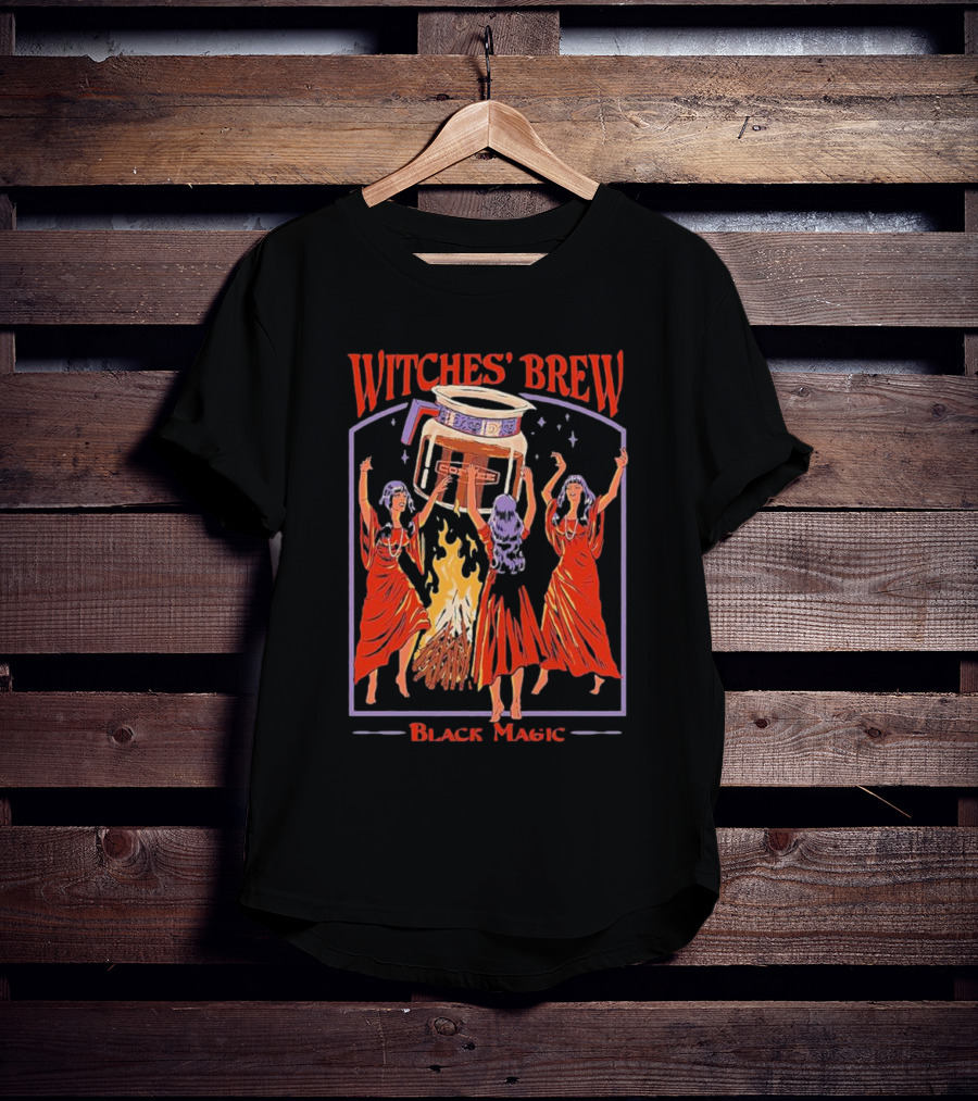 Witches’ Brew Black Magic Ritual Dance Around Cauldron T-Shirt