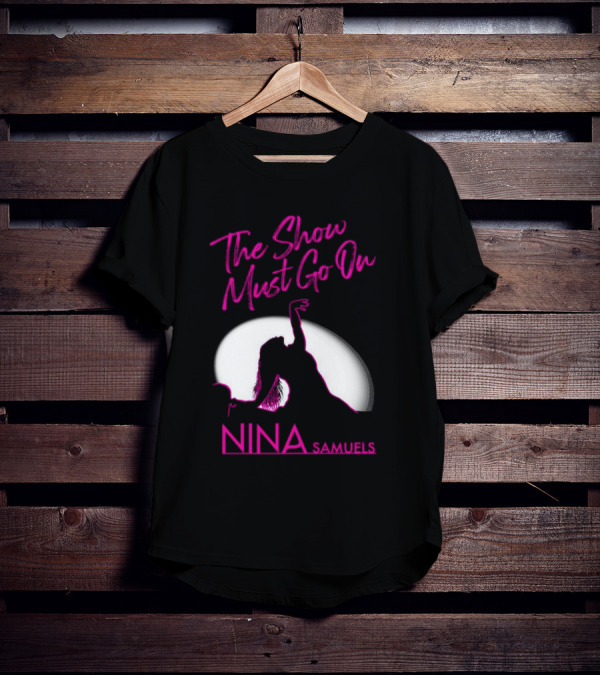 Nina Samuels The Show Must Go On Spotlight T-Shirt