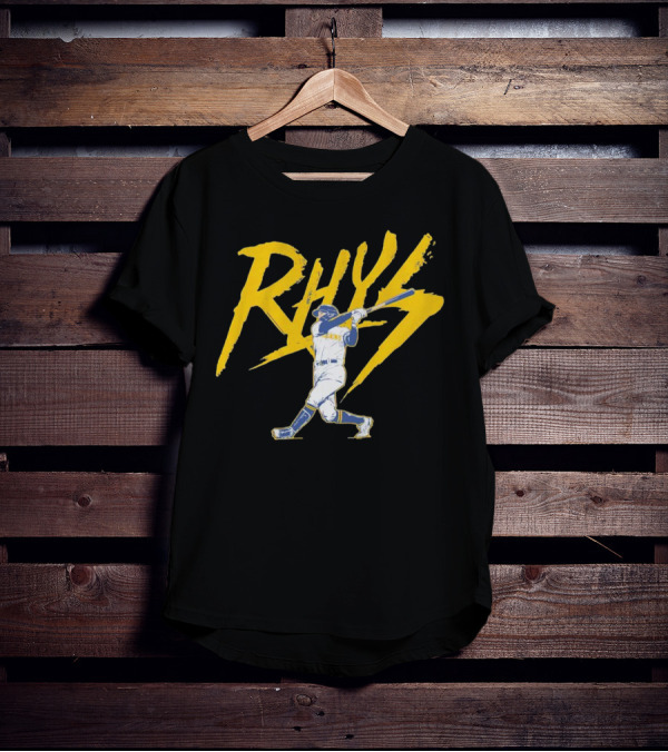 Rhys Lightning Milwaukee Brewers Baseball Player T-Shirt