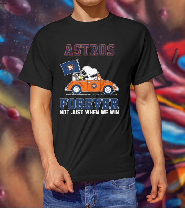 Astros Snoopy Forever Not Just When We Win T-Shirt