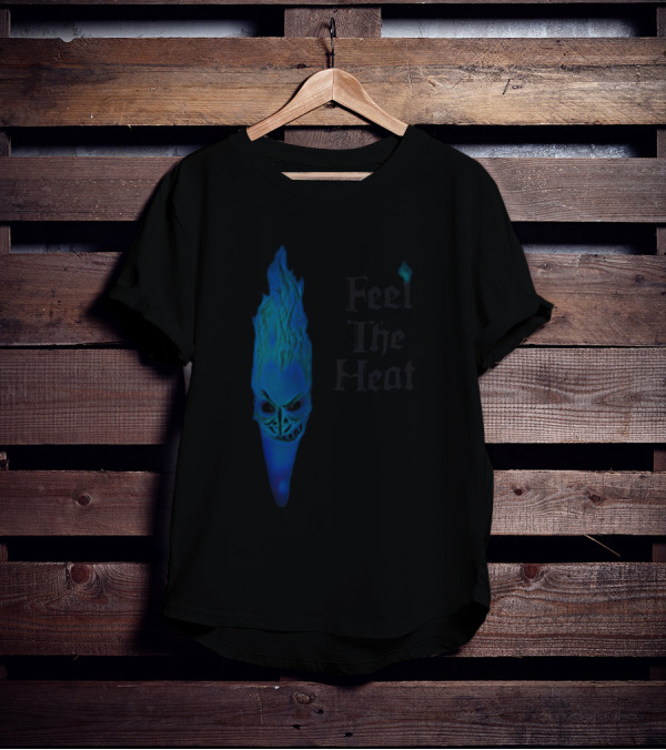 Feel The Heat Hades Blue Flame Face T-Shirt