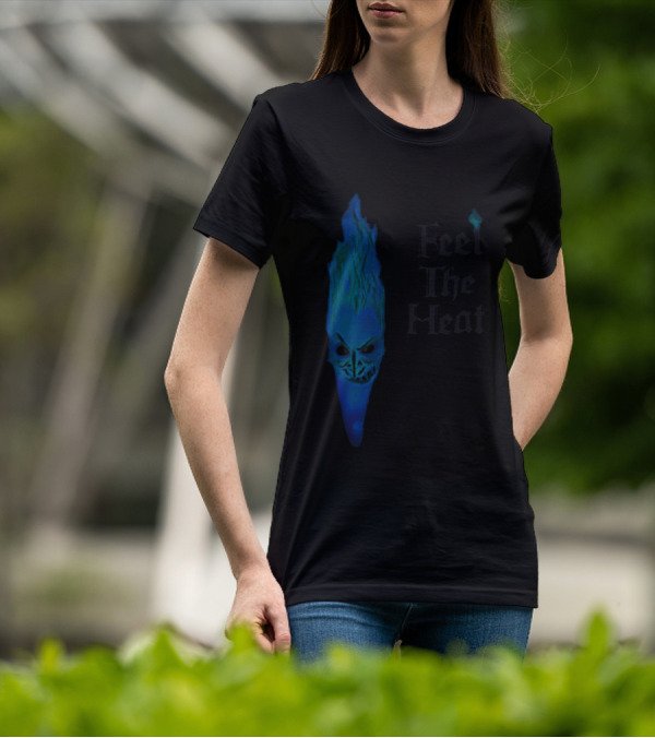 Feel The Heat Hades Blue Flame Face T-Shirt