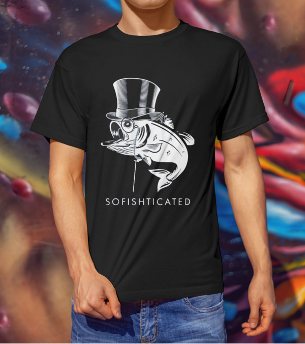 Sofishticated Fish In Top Hat And Monocle T-Shirt