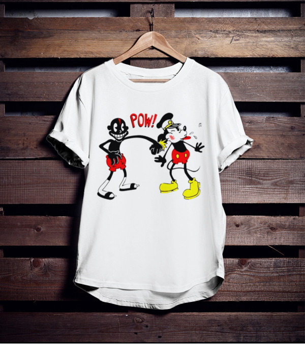 Lil Darkie Pow Punch Black And Red Character With Yellow Boots T-Shirt