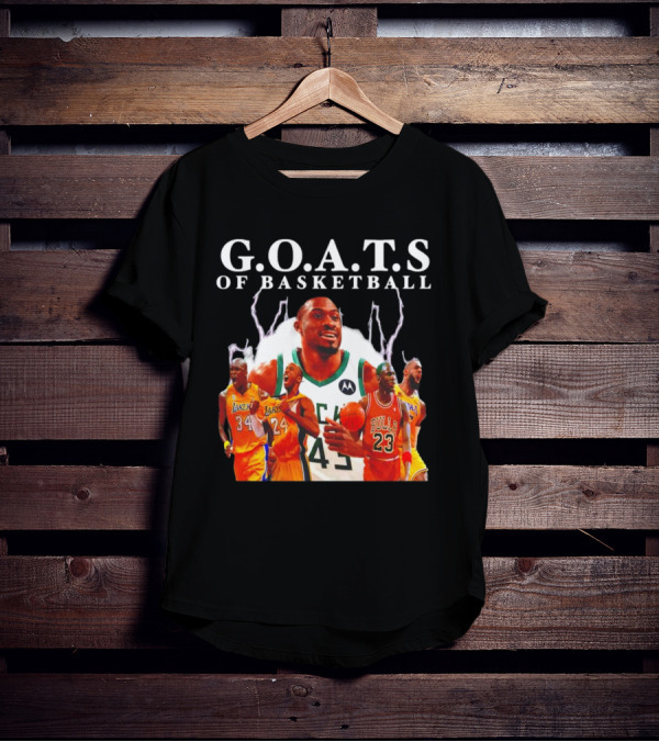 G.O.A.T.S Of Basketball NBA Players Legends T-Shirt