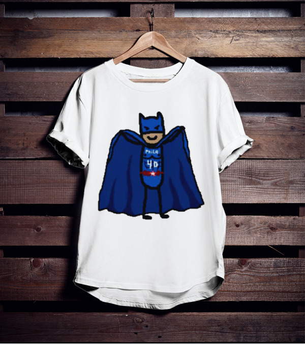 Nicolas Batum Man Batman Phila 40 T-Shirt