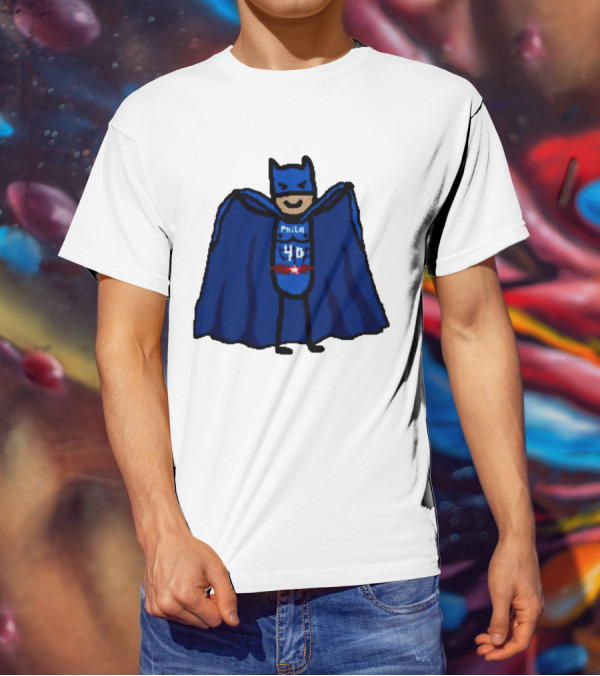 Nicolas Batum Man Batman Phila 40 T-Shirt