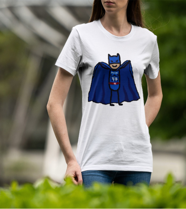 Nicolas Batum Man Batman Phila 40 T-Shirt