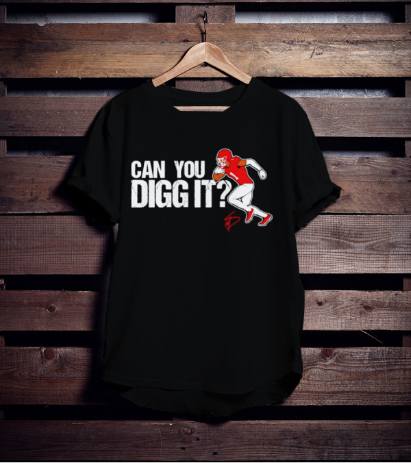 Can You Digg It Houston Football Stefon Diggs Player Running T-Shirt
