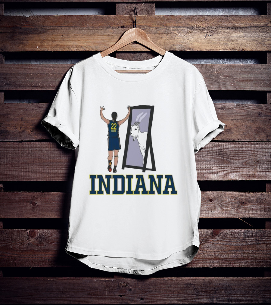Indiana Caitlin Clark 22 Mirror Goat T-Shirt
