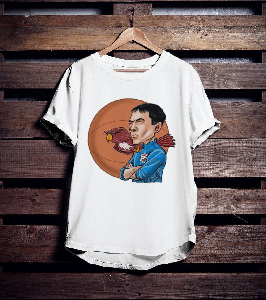 Mark Daigneault OKC Thunder Red-Tailed Hawk Eyes Basketball T-Shirt