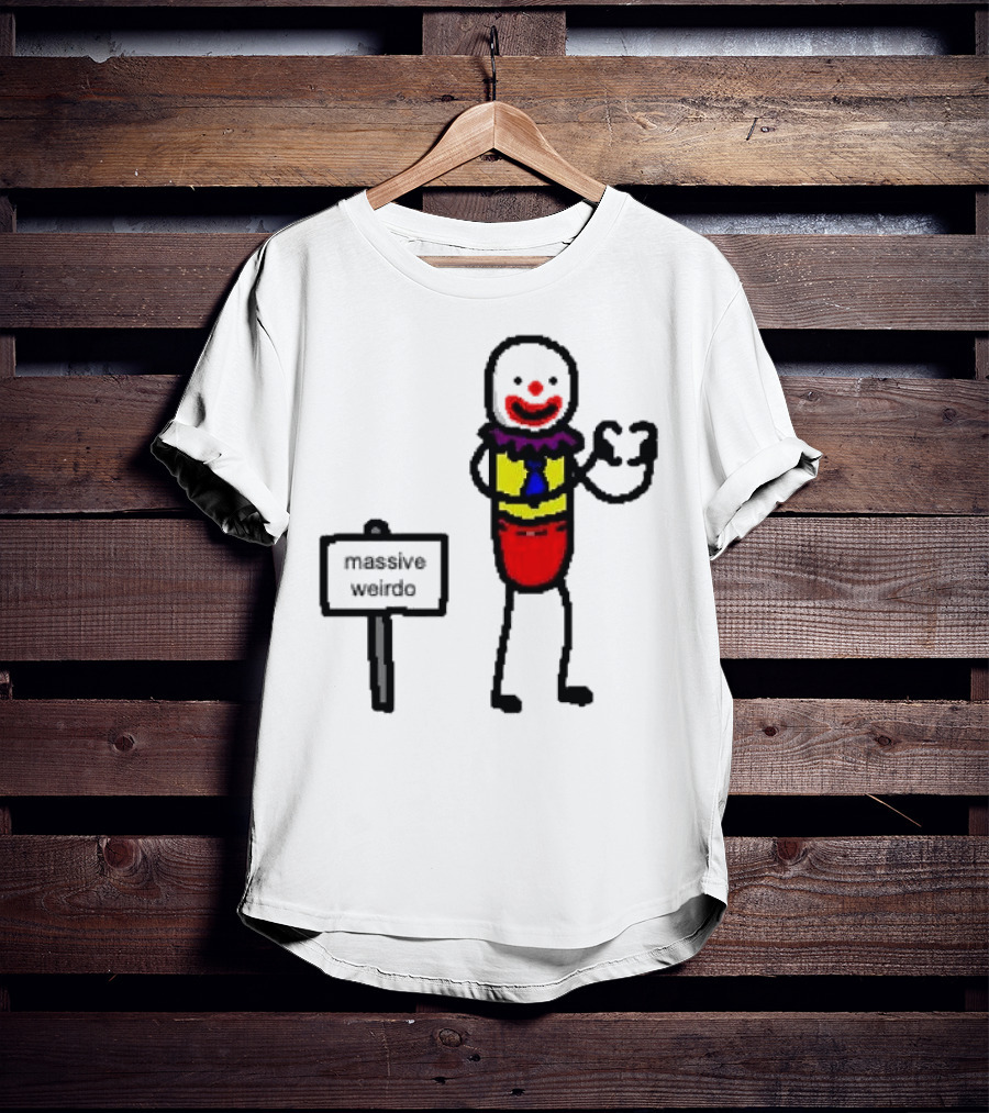 Gregg Doyel Massive Weirdo Clown Drawing T-Shirt