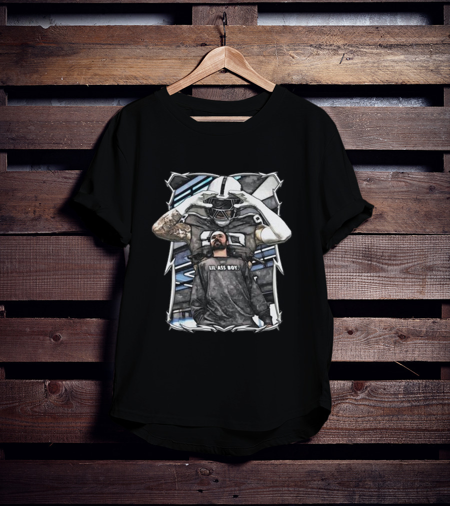 Lil Ass Boy Gardner Minshew Las Vegas Raiders Football Player With Helmet And Tattoo T-Shirt
