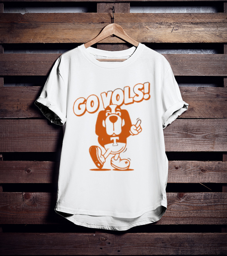 Smokey Tennessee Go Vols Mascot With Orange Dog And T T-Shirt