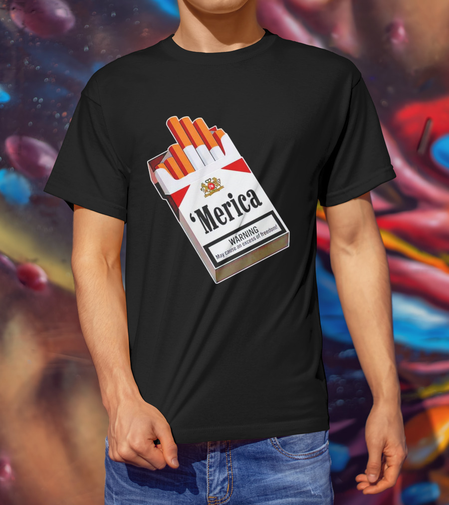 Merica Marlboro Warning Excess Of Freedom T-Shirt