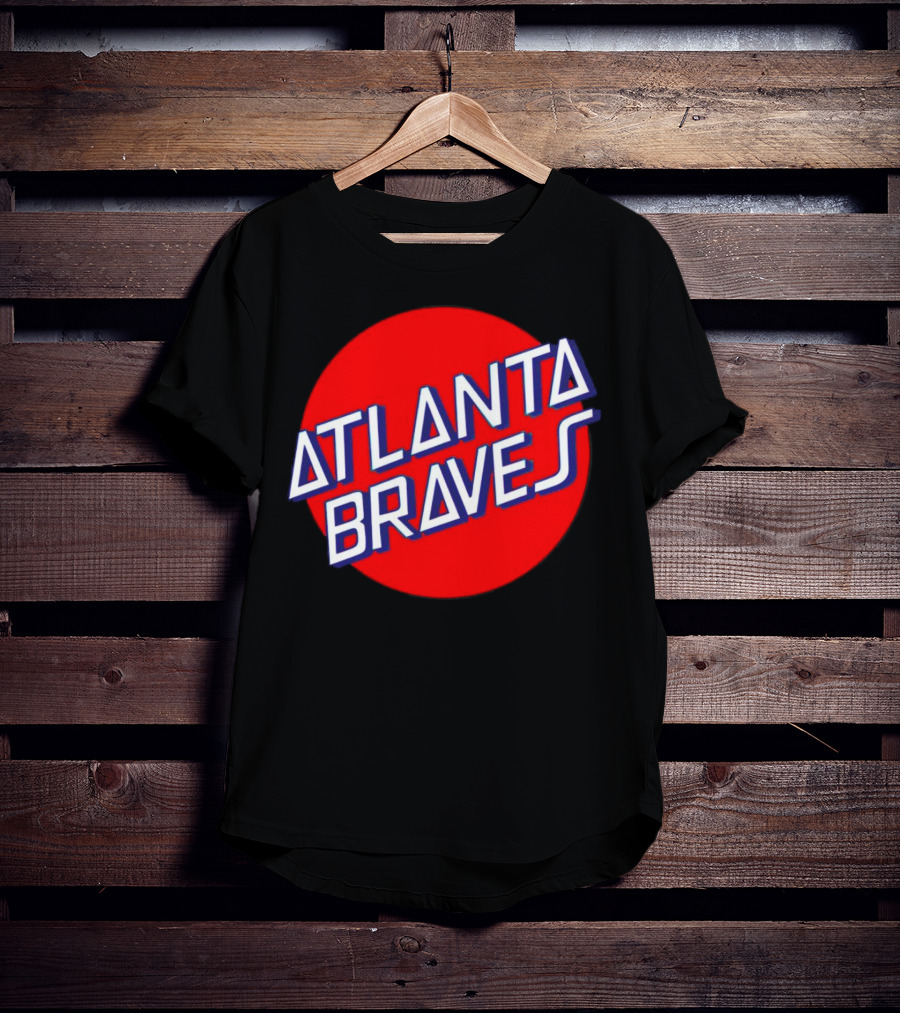 Matt Olson Santa Cruz Skateboards Atlanta Braves Logo Red Circle T-Shirt
